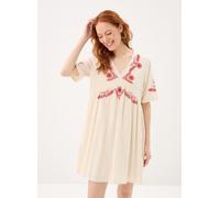 Pieces Pcsilla 2/4 Sleeves Dress Wvn Fc L Beige