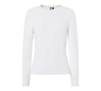 PIECES Pcsirene LS tee Noos, Camisa Manga Larga Mujer, Blanco (Bright White), 38 (Talla del Fabricante: Medium)