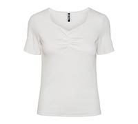 PIECES PCTANIA SS Top Noos BC, Blanco Brillante, M