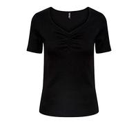 PIECES Pctania SS Top Noos BC Camiseta, Negro, M para Mujer