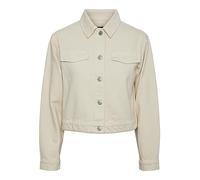 PIECES Pctessie LS Dnm Mb873 Noos BC-Chaqueta Vaquera, Blancocap Gris, XL para Mujer