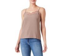 PIECES Pctiffany Strap Lace Top Noos BC, fósil, M Mujeres