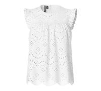 PIECES Pcvilde SL Top Noos, Blanco Brillante, L