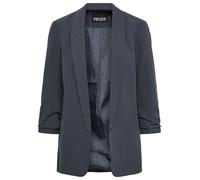 Pieces Pieces - Blazer de mujer con mangas 3-4 y cuellos de solapa. Azul grisáceo Talla 34