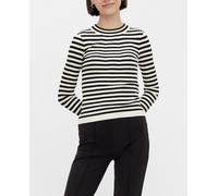 Pieces Pieces - Top punto manga larga de mujer. Negro Talla 34