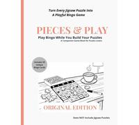 Pieces & Play - Original Edition: A Bingo Companion Book for Jigsaw Puzzle Lovers | 50 Unique Cards, 75 Randomized Puzzle Terms, Puzzle Logs & the Blackout Challenge