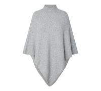 PIECES Poncho para mujer Pcfortuna de cuello alto Noos BC, Color gris., Tallaúnica