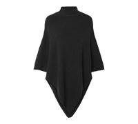 PIECES Poncho para Mujer Pcfortuna de Cuello Alto Noos BC, Negro, Talla única