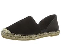 PIECES Psjasha-Espadrillos de Piel, Color Negro, Alpargatas Mujer, 42 EU
