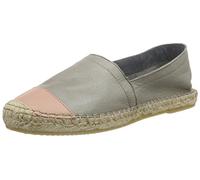 PIECES Pskatie-Alpargatas de Piel, Mujer, Falda Lunar Gris, 36 EU