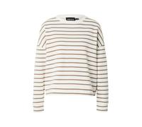 PIECES Sudadera 'Chilli' beige / blanco S EUR