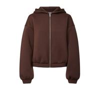 PIECES Sudadera con cremallera 'PCBucuba' marrón oscuro L marrón oscuro