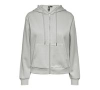 Pieces Pcchilli LS Sudadera con Capucha y Cremallera Noos BC para Mujer, Gris Claro (Melange), XL