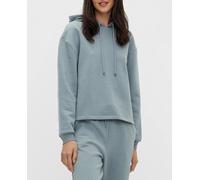 Pieces Sudadera de chándal de manga larga de mujer. Azul claro 34 (XS)