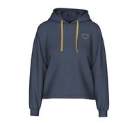 PIECES Pcchilli LS Heart Sudadera con Capucha Noos BC, Ombre Blue., S