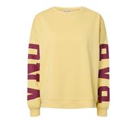 Pieces Sweat Pcfany LS O-Neck Sudaderas Oversized Jrs, Lemon Drop, M para Mujer