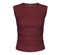 PIECES Top Fruncido para Mujer Pcmadison SL Ruching Top JRS Noos BC, Puerto Tawny., M