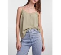 Pieces Top lencero de tirantes de mujer. Musgo 34 (XS)