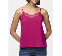 PIECES Pctiffany-Correa de Encaje Top Noos BC Tirantes, Fucsia, XS para Mujer