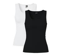 PIECES Top 'PCAmelia' negro / blanco S negro / blanco