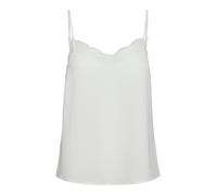 PIECES Pctiffany Noos BC-Camiseta de Encaje Top, Cloud Dancer, L para Mujer