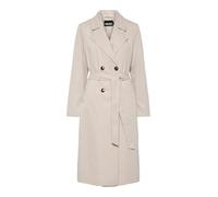 Pieces Gabardina PCSCARLETT larga para anudar Beige XS