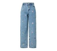 Pieces Pcbennie Mw Straight Denim Jeans 28 X 32 Azul