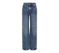 PIECES Vaqueros Anchos para Mujer, Medio De Mezclilla Azul, 25W x 32L