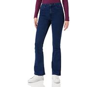 PIECES Pcpeggy Flared HW Jeans Db Noos BC, Dark Azul Denim, S para Mujer