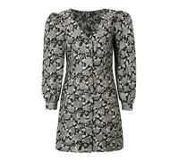 PIECES Vestido camisero 'MERCY' gris / negro 36 gris / negro