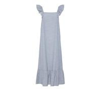 PIECES Pcapia SL Square Neck Ankle Dress Mm Vestido, Azul náutico/Rayas: Blanco Brillante, XS Mujeres
