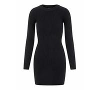 PIECES Vestido de Punto para Mujer Pccrista LS con Cuello Redondo Negro XL