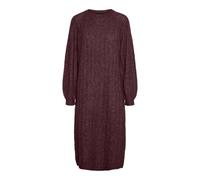 PIECES Vestido de Punto para Mujer Pcmaggy LS Knit Dress Noos BC, Puerto Tawny., M