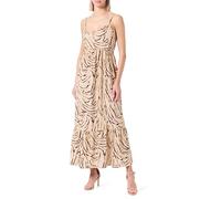 PIECES Pcsade-Correa Vestido Largo Maxi, Mink/AOP:Graphic Zebra, S para Mujer