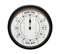 PiecesBeach Relojes de Hora de Marea Alta y Baja del Atlántico de 10 Pulgadas, decoración náutica de Pared para la Costa Este