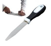 Piedra Afiladora Para Cuchillos, Herramienta De Afilado De Carburo Doble Cara, Placa Pulidora Ergonomica No Resbala Uso Tijeras Calidad Exterior Caza Jardineria