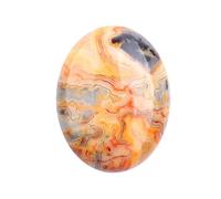 Piedra ágata loca palma, Piedras de Preocupación, piedra de preocupación natural ovalada, Piedra natural, Piedra ovalada para Equilibrar Reiki, Terapia, Meditación (ágata loca, 70-80 gramos)