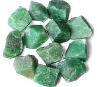Piedra áspera de aventurina verde natural, 100 g, piedra de oportunidad para prosperidad, riqueza, creatividad y meditación, mejora el optimismo y los pensamientos negativos claros, B0DBHK1M, Small
