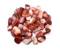 Piedra caída natural cristal terapéutico malaquita amazonita piedra cortada espécimen de piedra energía mineral tanque acuario jardín decoración del hogar(Red Evil Eye Agate,50g)