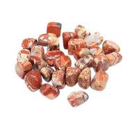 Piedra caída natural cristal terapéutico malaquita amazonita piedra cortada espécimen de piedra energía mineral tanque acuario jardín decoración del hogar(Red Silver Leaf,500g)