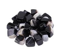 Piedra caída natural cristal terapéutico malaquita amazonita piedra cortada espécimen de piedra energía mineral tanque acuario jardín decoración del hogar(Evil Eye Agate,500g)