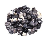 Piedra caída natural cristal terapéutico malaquita amazonita piedra cortada espécimen de piedra energía mineral tanque acuario jardín decoración del hogar(Black White Zebra,1pc)