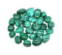 Piedra caída natural cristal terapéutico malaquita amazonita piedra cortada espécimen de piedra energía mineral tanque acuario jardín decoración del hogar(Malachite,1000g)