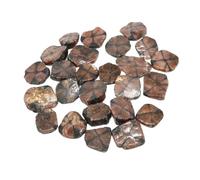 Piedra caída natural cristal terapéutico malaquita amazonita piedra cortada espécimen de piedra energía mineral tanque acuario jardín decoración del hogar(Cross Chiastolite,1pc)