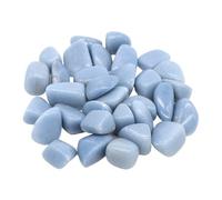 Piedra caída natural cristal terapéutico malaquita amazonita piedra cortada espécimen de piedra energía mineral tanque acuario jardín decoración del hogar(Blue Angelite,500g)