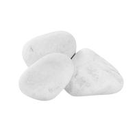 Piedra Canto Rodado Saco Blanco Especial (99%) (Tamaño: 40-60mm) para jardín o macetas decoración exterior (Blaco Puro, 5 kg)