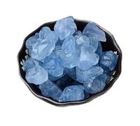 Piedra cruda de celestina natural de 100 g, difusor de cristal azul for peceras y decoración de paisajismo en macetas(Lapislazuli100g(2-3cm))