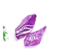 Piedra cruda de cristal natural galvanizado, especímenes de cuarzo en bruto coleccionables, piedras preciosas crudas para pecera, decoración del hogar, estilo 2, 1 pieza