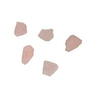 Piedra Cuarzo Rosa Naturales de 20 a 30mm 5PCS, Cuarzo Rosa en Bruto Protección, cristal de Cuarzo Rosa natural para la fabricación de joyas (Cuarzo Rosa, 5)