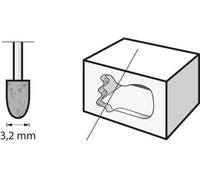 Piedra de afilar de carburo de silicio de 3,2 mm BOSCH Mpx3 Muela de 3,2 mm para Y cónica